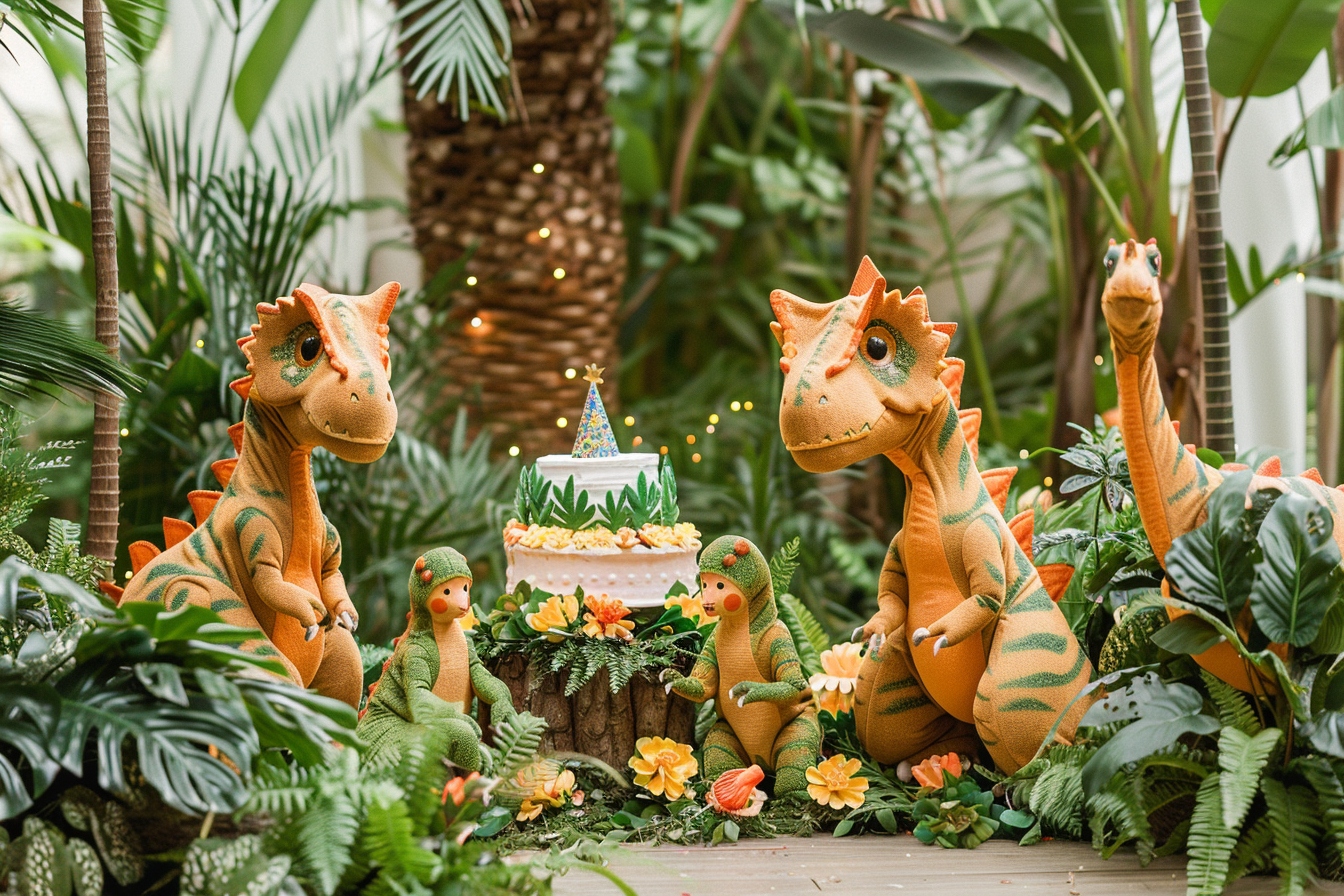 Ambiance Jurassic Park pour une fête d’anniversaire